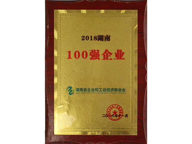 2018湖南100强企业